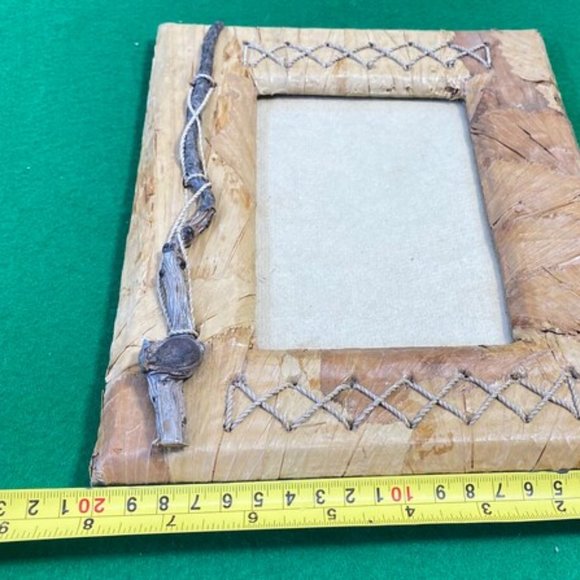 Vintage Handmade Wood Frame - Handmade Wooden Picture Frame - Picture Frames - S - Picture 4 of 7